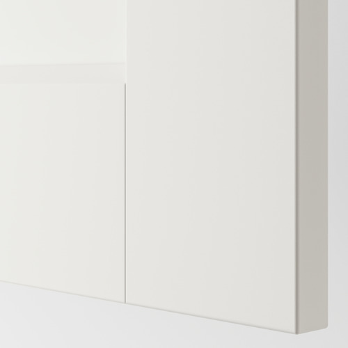 PAX/GRIMO 角位衣櫃, 白色/Grimo 白色, 111/111x236 cm