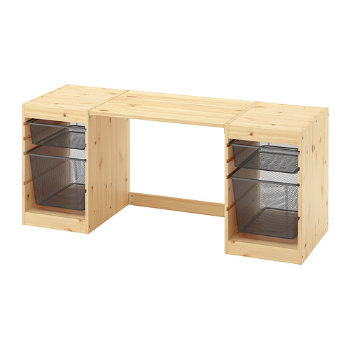 TROFAST 書檯連網狀貯物盒