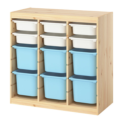 TROFAST storage combination with boxes