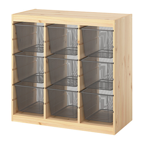 TROFAST storage combination with boxes