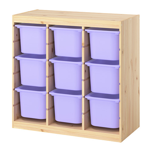 TROFAST storage combination with boxes
