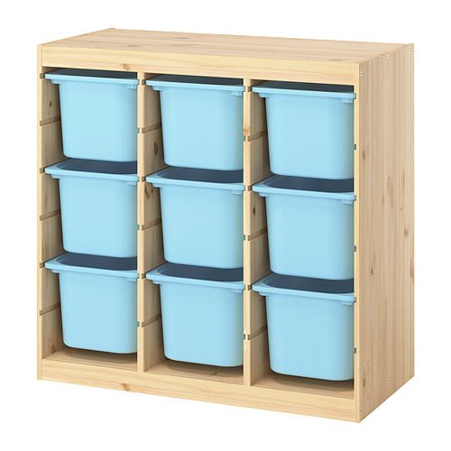 TROFAST storage combination with boxes