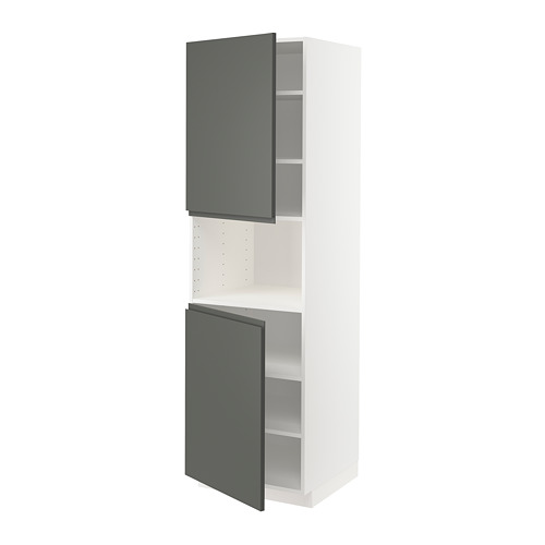 METOD high cab f micro w 2 doors/shelves