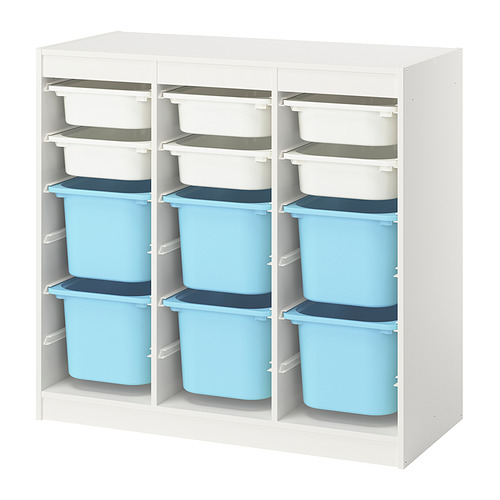 TROFAST storage combination with boxes