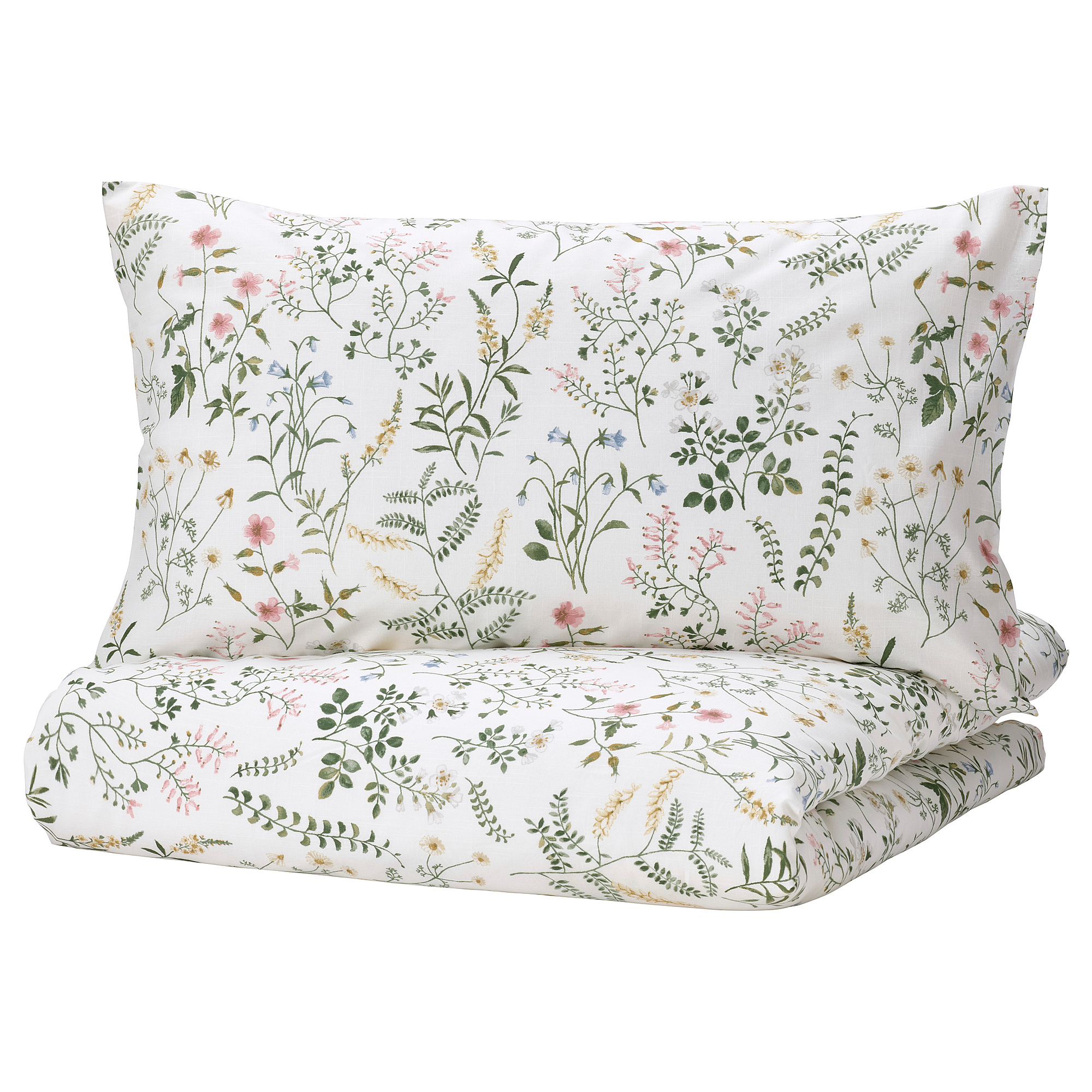duvet cover and 2 pillowcases, white 