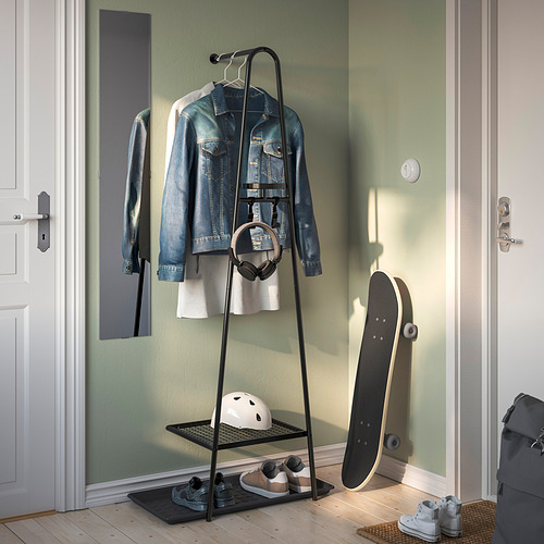 ÄLGANÄS clothes rack with shoe storage