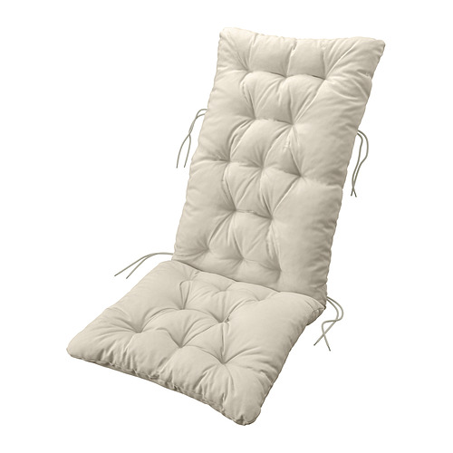 KUDDARNA - 戶外座墊/背墊, 淺灰米黃色, 116x45 厘米 | IKEA 香港及澳門 - PE992997_S4