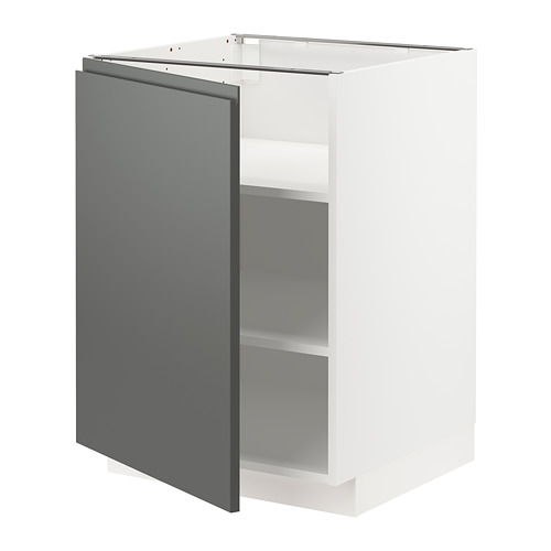 METOD base cabinet with shelves