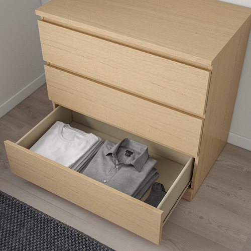 MALM chest of 3 drawers