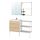TVÄLLEN/ENHET - bathroom furniture, set of 15, oak effect/white Pilkån tap | IKEA Hong Kong and Macau - PE777518_S1