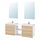 TVÄLLEN/ENHET - bathroom furniture, set of 15, oak effect/white Pilkån tap | IKEA Hong Kong and Macau - PE777489_S1