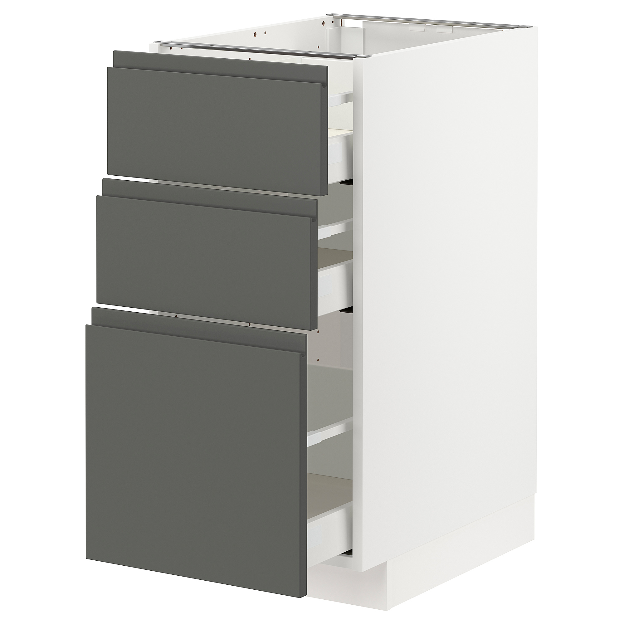 METOD/MAXIMERA base cabinet with 3 drawers