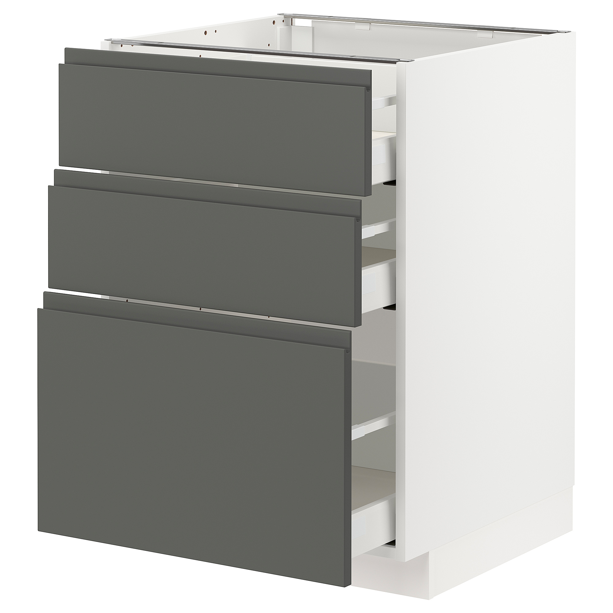 METOD/MAXIMERA base cabinet with 3 drawers
