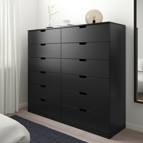 NORDLI chest of 12 drawers