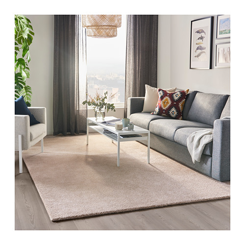 STOENSE rug, low pile, 200x300 cm, off-white