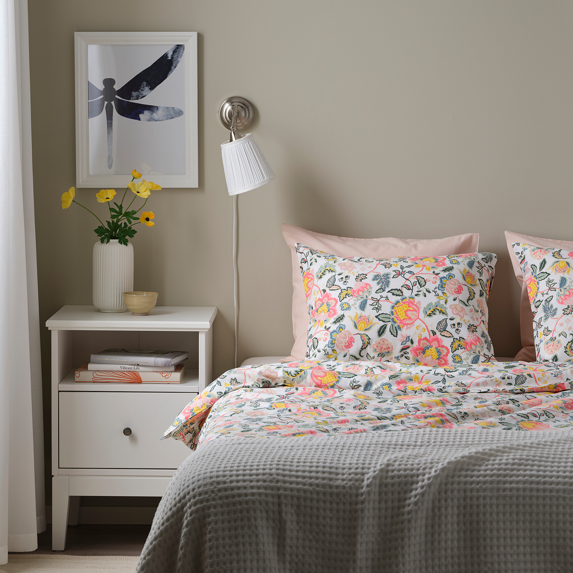 DAGGSALVIA duvet cover and 2 pillowcases