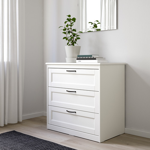 SONGESAND chest of 3 drawers