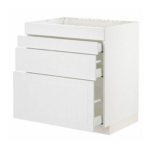 METOD/MAXIMERA base cab f hob/4 fronts/3 drawers