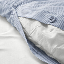 BERGPALM - 被套連2個枕袋, 綠色/條紋 | IKEA 香港及澳門 - PE732529_S3