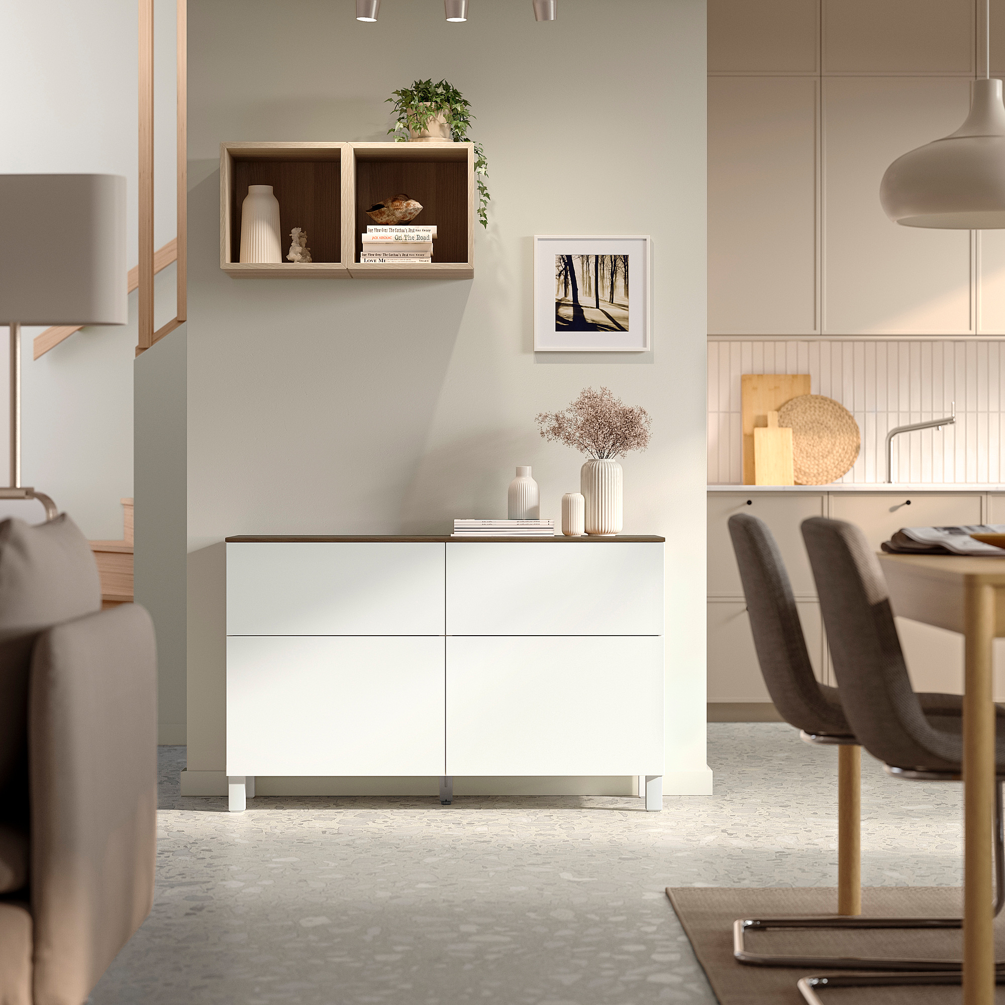 BESTÅ storage combination w doors/drawers