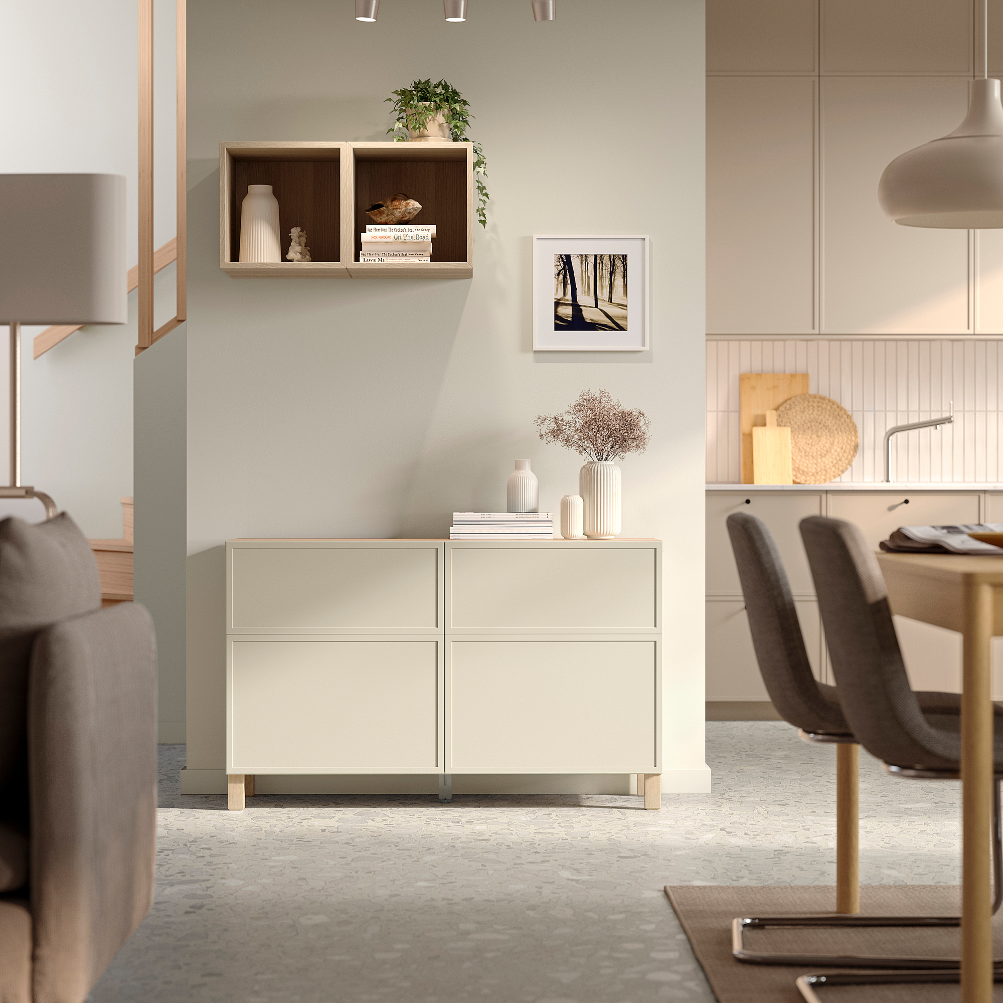 BESTÅ storage combination w doors/drawers