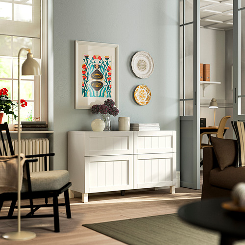 BESTÅ storage combination w doors/drawers