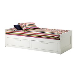Brimnes Day Bed W 2 Drawers 2 Mattresses White Malfors Firm