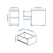 STORKLINTA chest of 2 drawers