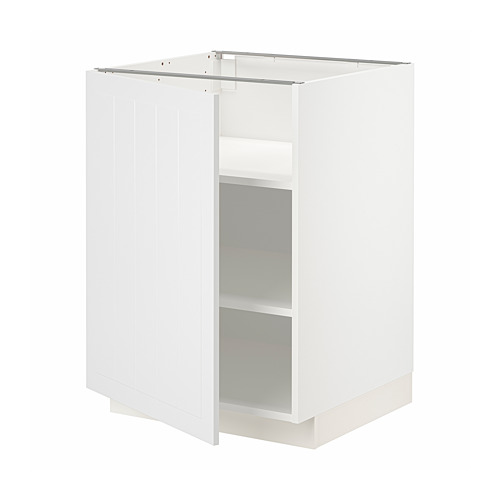 METOD base cabinet with shelves