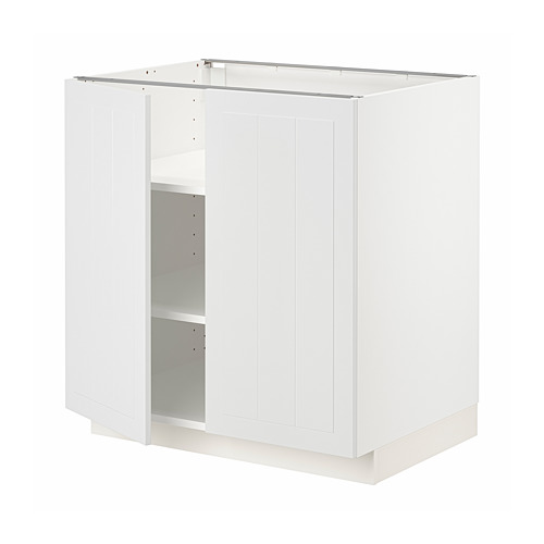 METOD base cabinet with shelves/2 doors