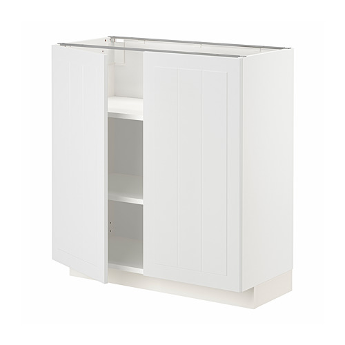 METOD base cabinet with shelves/2 doors