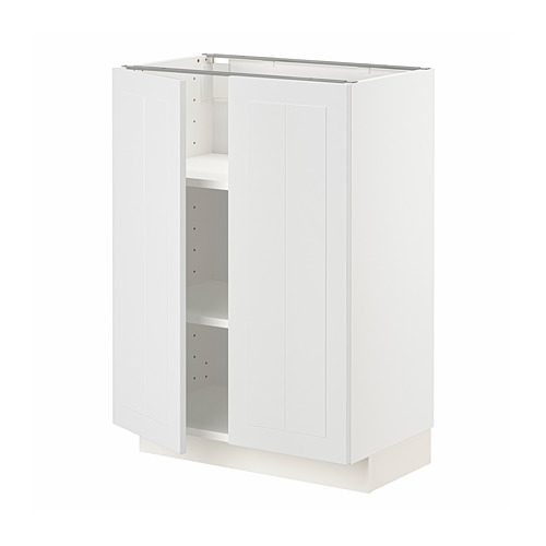 METOD base cabinet with shelves/2 doors