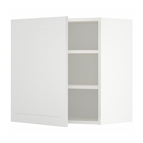 METOD wall cabinet with shelves