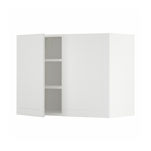 METOD wall cabinet with shelves/2 doors