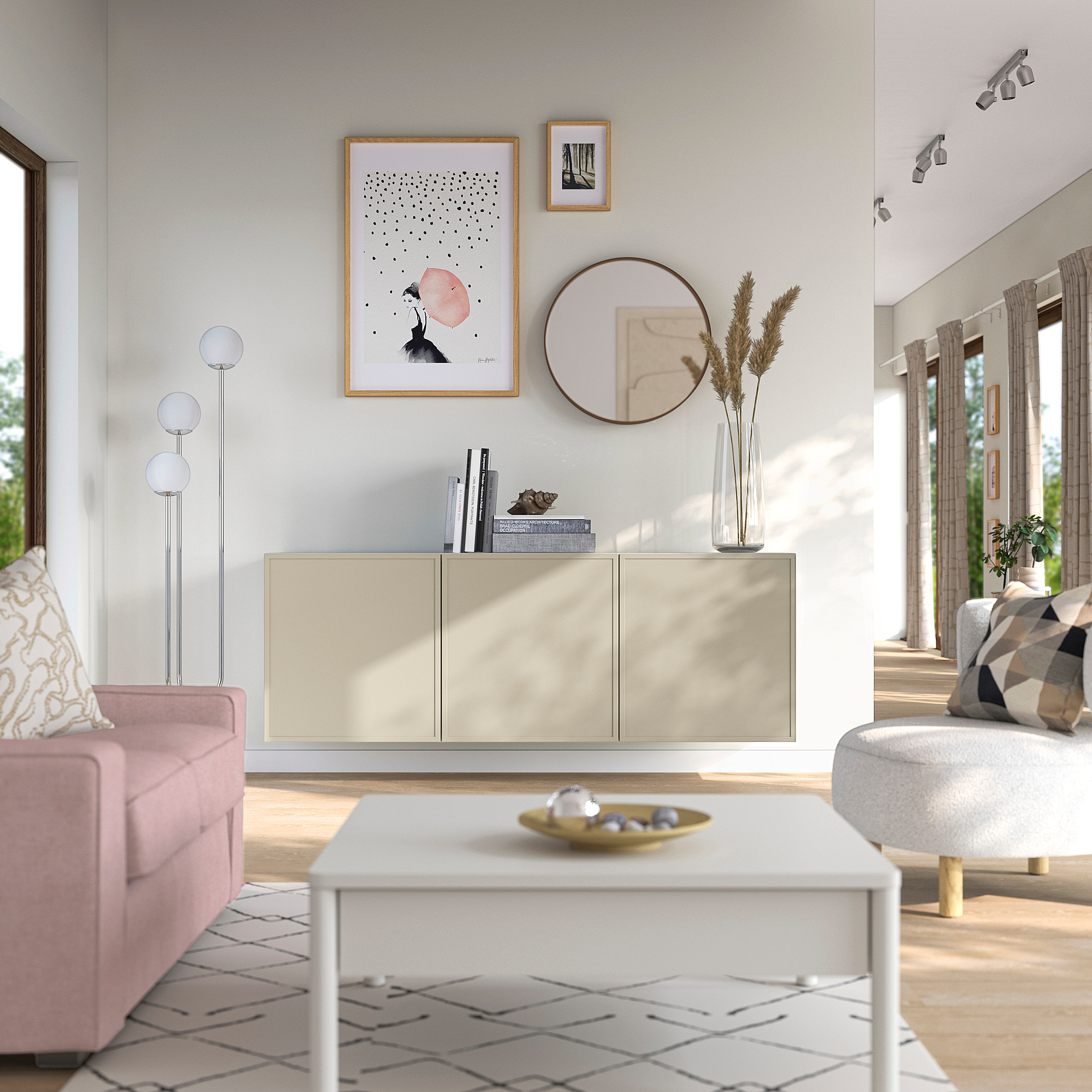 BESTÅ wall-mounted cabinet combination