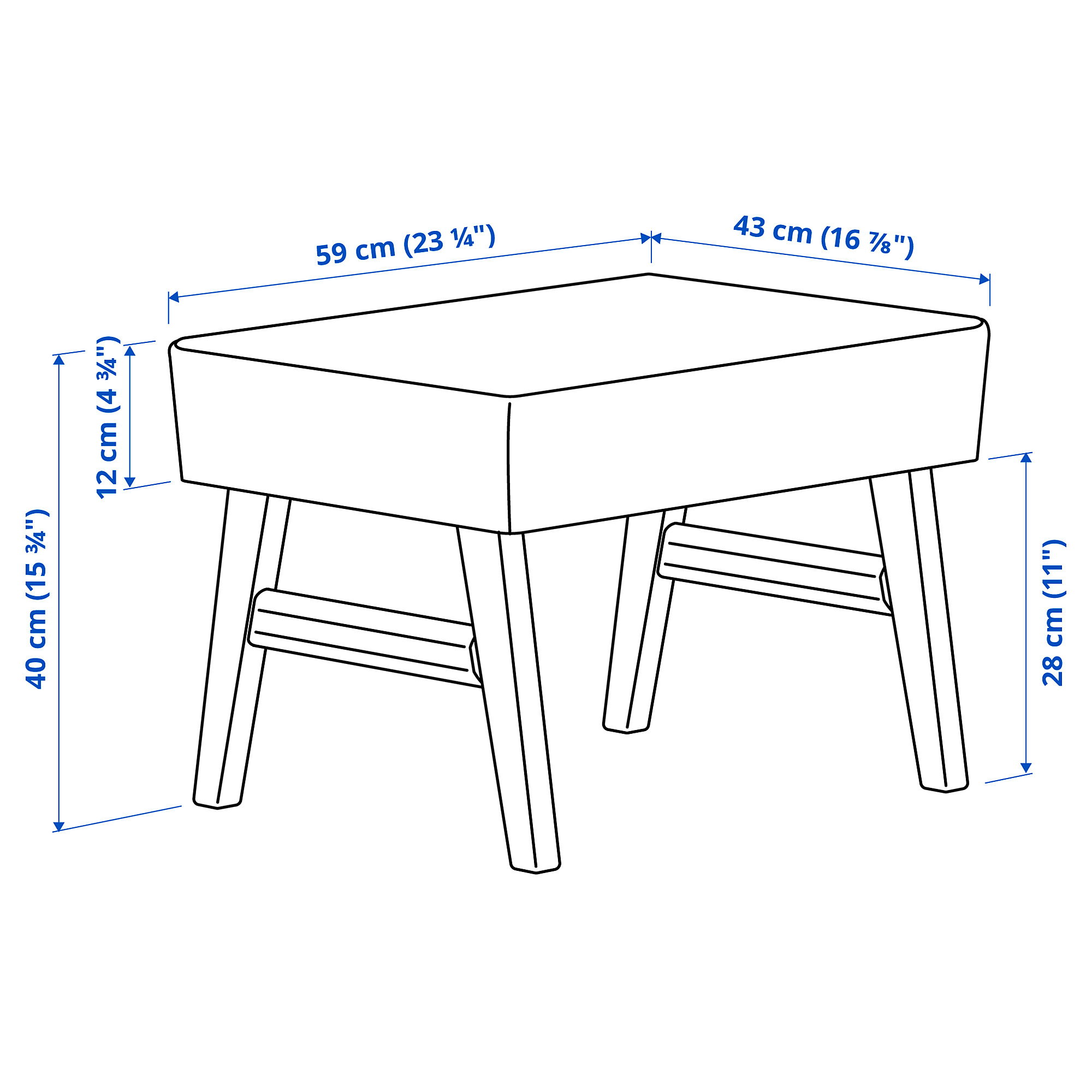 EKENÄSET footstool