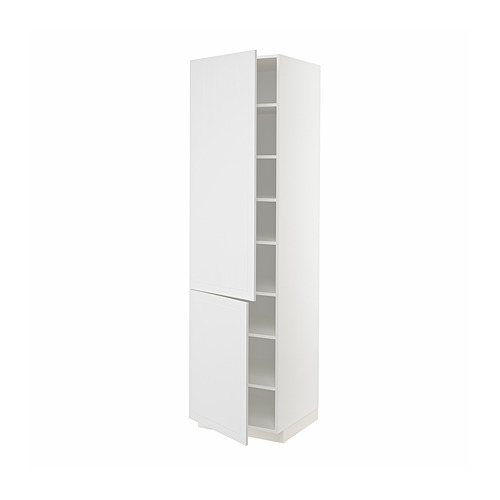 METOD high cabinet with shelves/2 doors