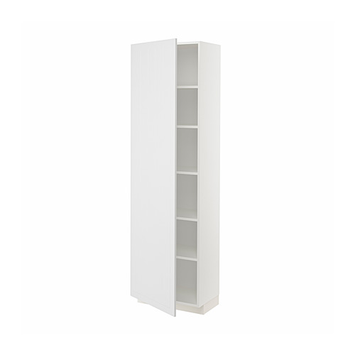 METOD high cabinet with shelves