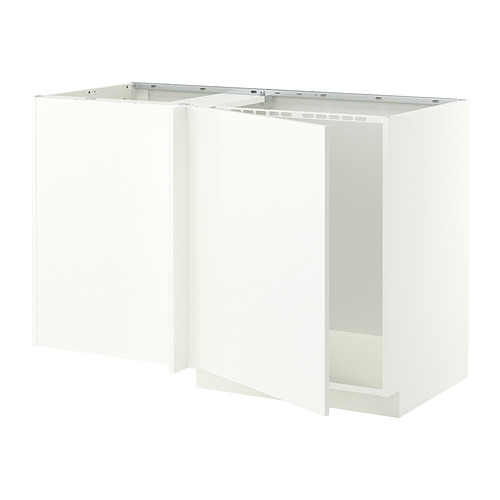 METOD corner base cabinet for sink