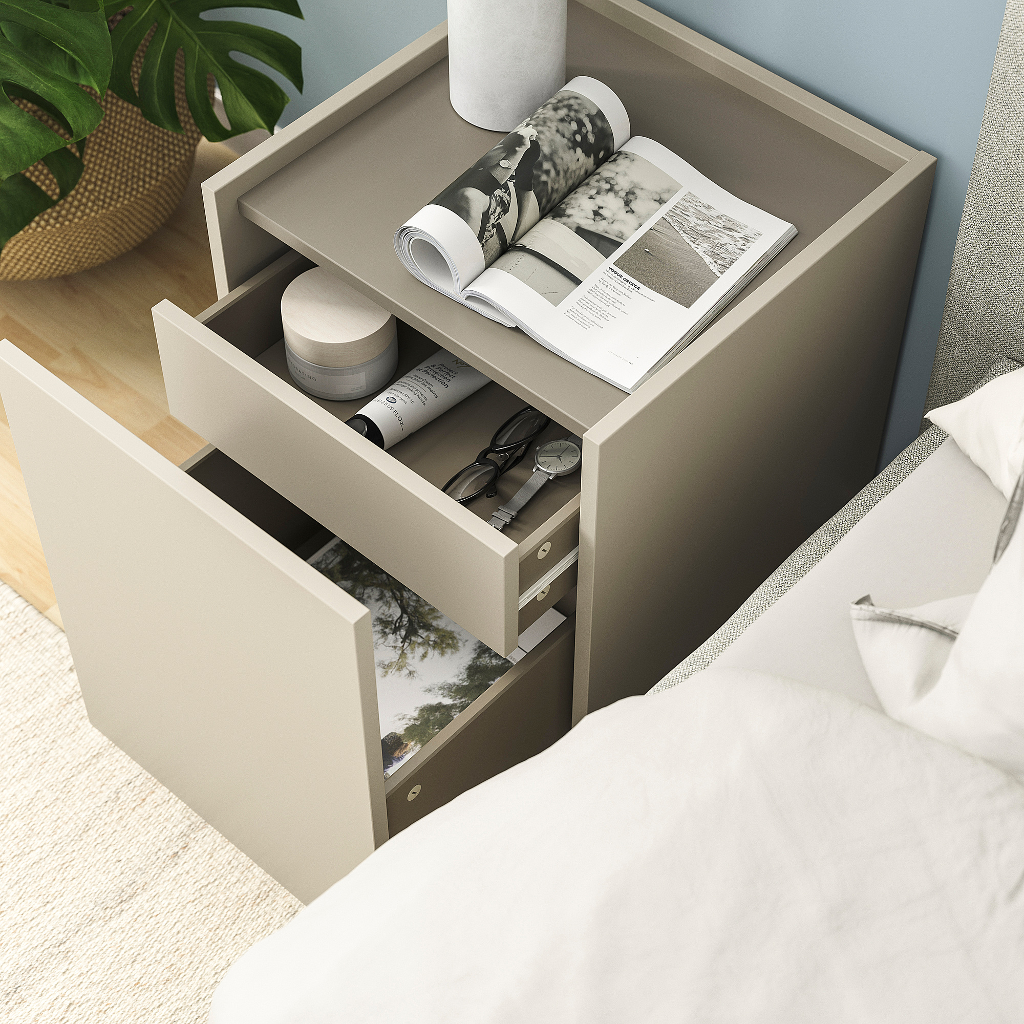 PLÖJKER bedside table