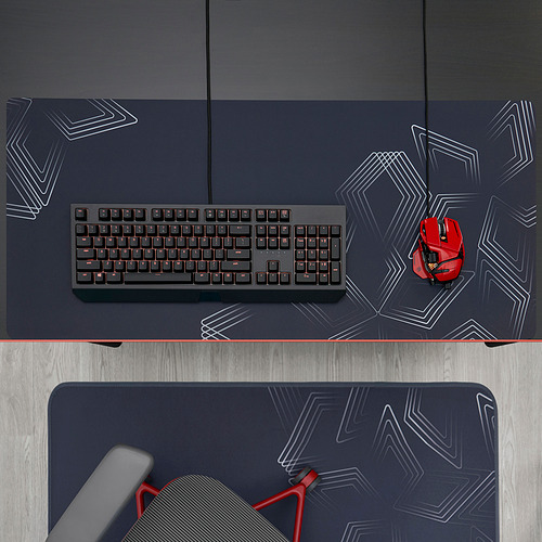 LÅNESPELARE gaming mouse pad, 90x40 cm, patterned