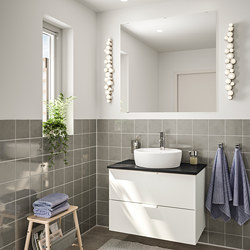 GODMORGON/TOLKEN/TÖRNVIKEN - 浴室貯物組合 5件裝, 光面 白色/炭黑色 DALSKÄR水龍頭 | IKEA 香港及澳門 - PE737930_S3