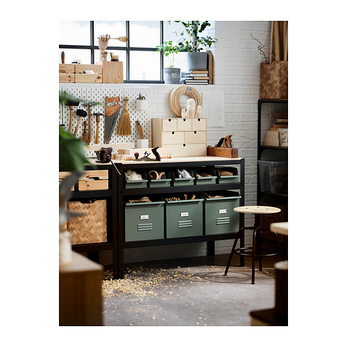 BROR work bench black pine plywood 110x55 cm IKEA Hong Kong