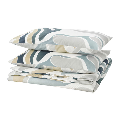 MYGGLASVINGE duvet cover and 2 pillowcases
