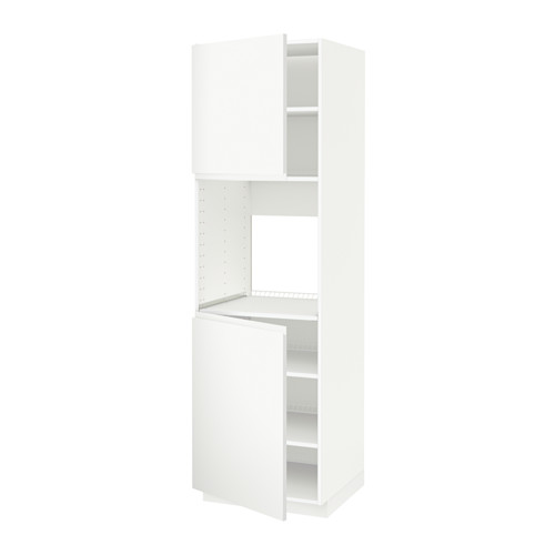 METOD high cab f oven w 2 doors/shelves