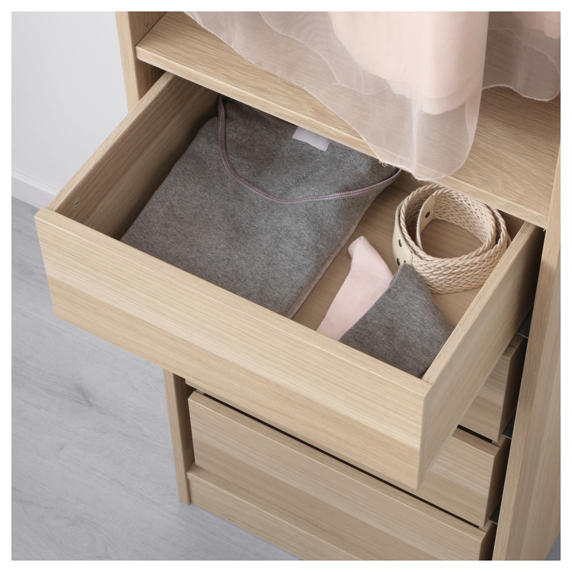 Komplement Drawer White Stained Oak Effect Ikea Hong Kong