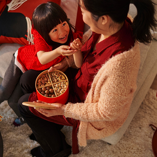 FÖSSTA serving container with lid