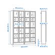 BILLY/OXBERG 書櫃連玻璃門組合