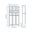 BILLY/OXBERG 玻璃門書櫃組合