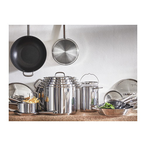 IKEA 365+ 9-piece cookware set, stainless steel - IKEA